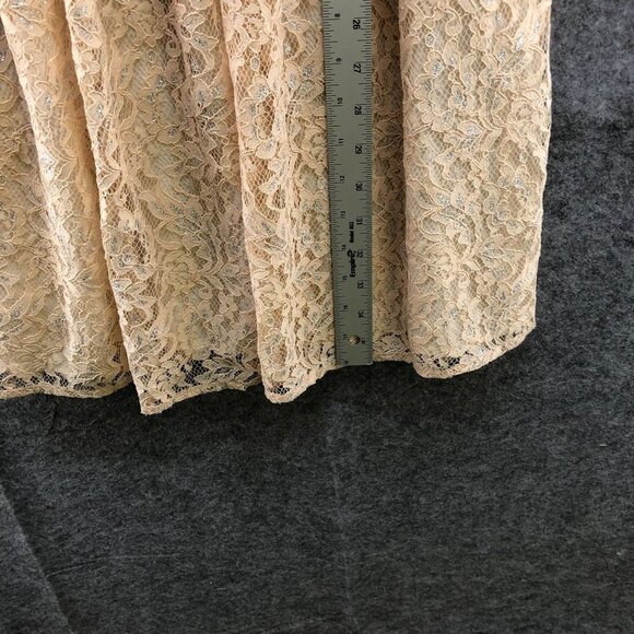 Ann Taylor Loft Sleeveless Lace Dress Size 4 Cream A-Line Knee Length Formal - Picture 11 of 11